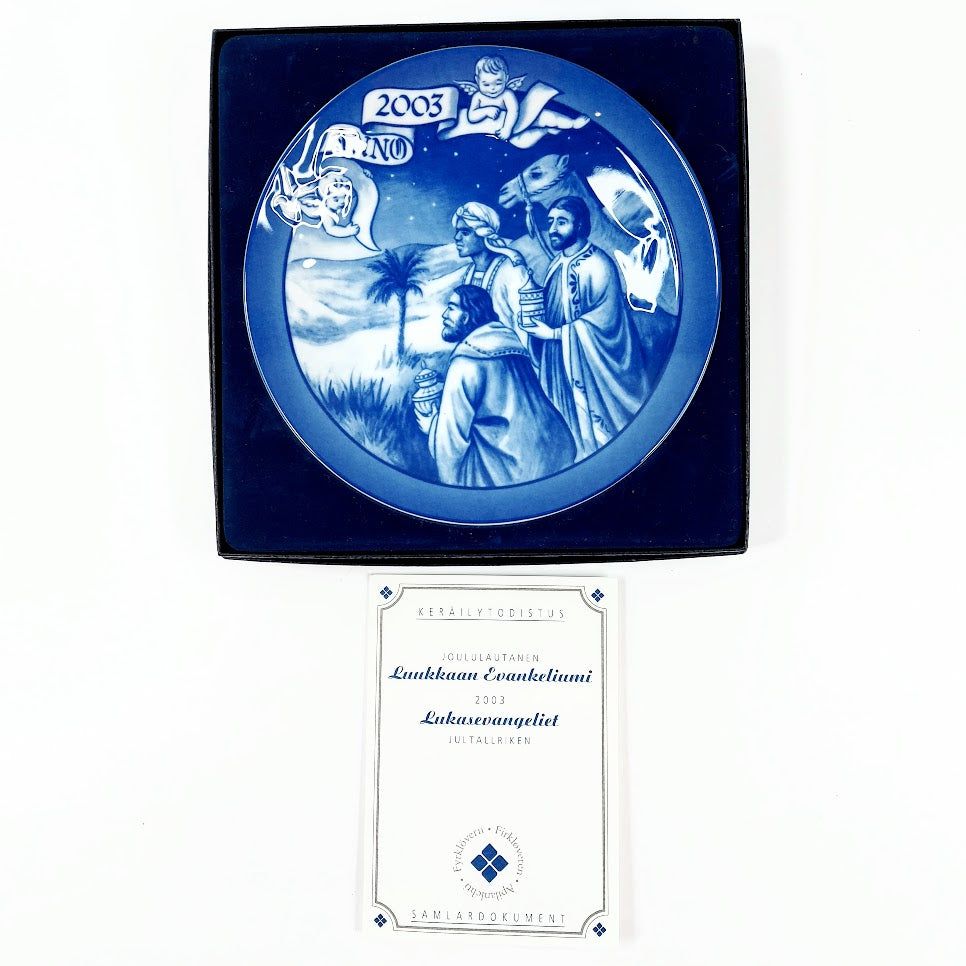 Apilanlehti Luukkaan Evankeliumi 2003 seinälautanen