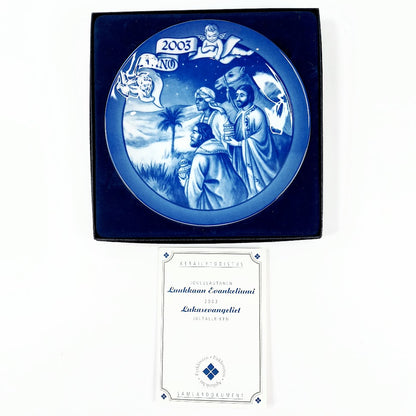 Apilanlehti Luukkaan Evankeliumi 2003 seinälautanen