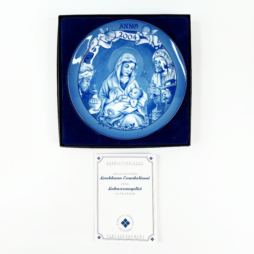 Apilanlehti Luukkaan Evankeliumi 2004 seinälautanen
