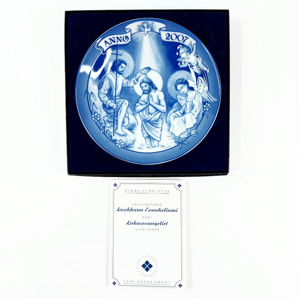 Apilanlehti Luukkaan Evankeliumi 2007 seinälautanen