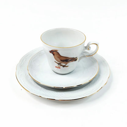 Apilanlehti Pohjolan linnut 1980 kahvikuppisetti 3 osaa