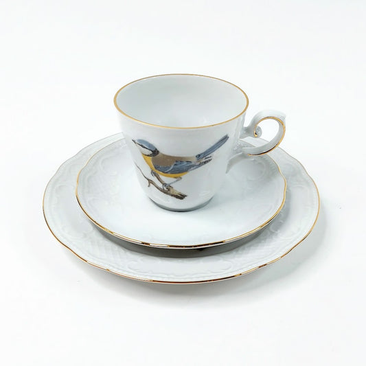 Apilanlehti Pohjolan linnut 1981 kahvikuppisetti 3 osaa