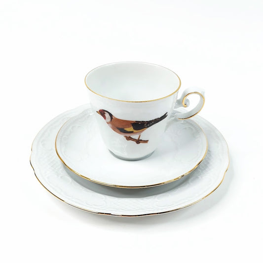 Apilanlehti Pohjolan linnut 1983 kahvikuppisetti 3 osaa