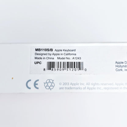 Apple Keyboard MB110S/B A1243 näppäimistö