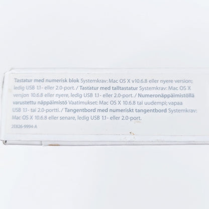 Apple Keyboard MB110S/B A1243 näppäimistö