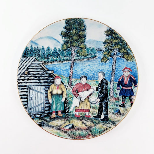 Arabia Art seinälautanen Lapin kuvat Kaste