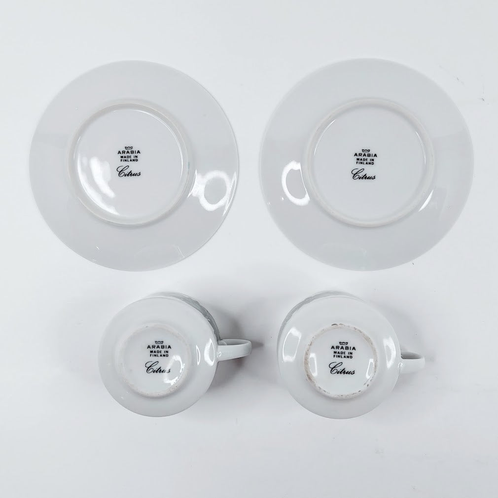 Arabia Citrus kahvikuppisetti 4 osaa