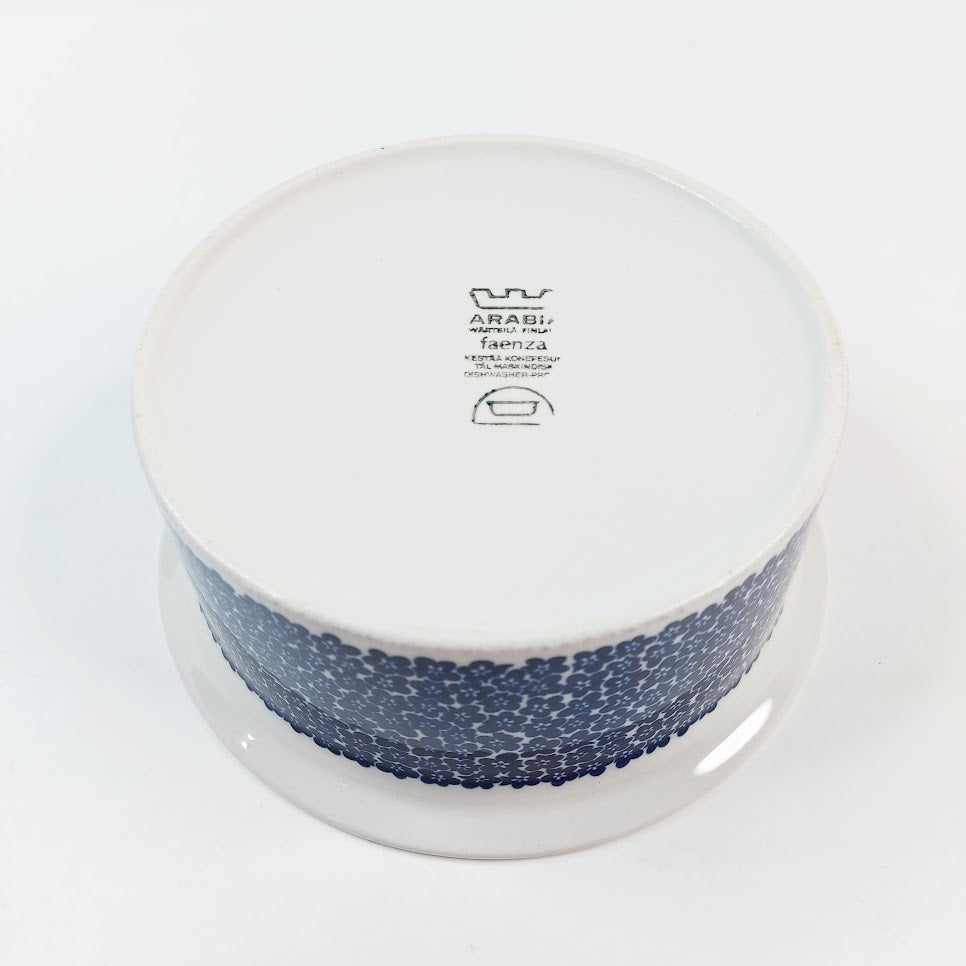 Arabia Faenza sinikukka vuoka 18,5 cm