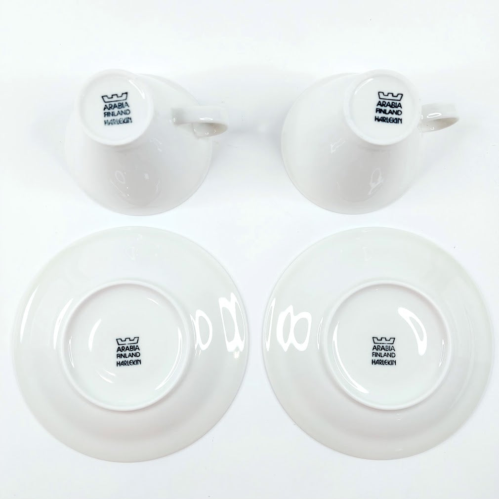 Arabia Harlekin kahvikuppisetti 4 osaa