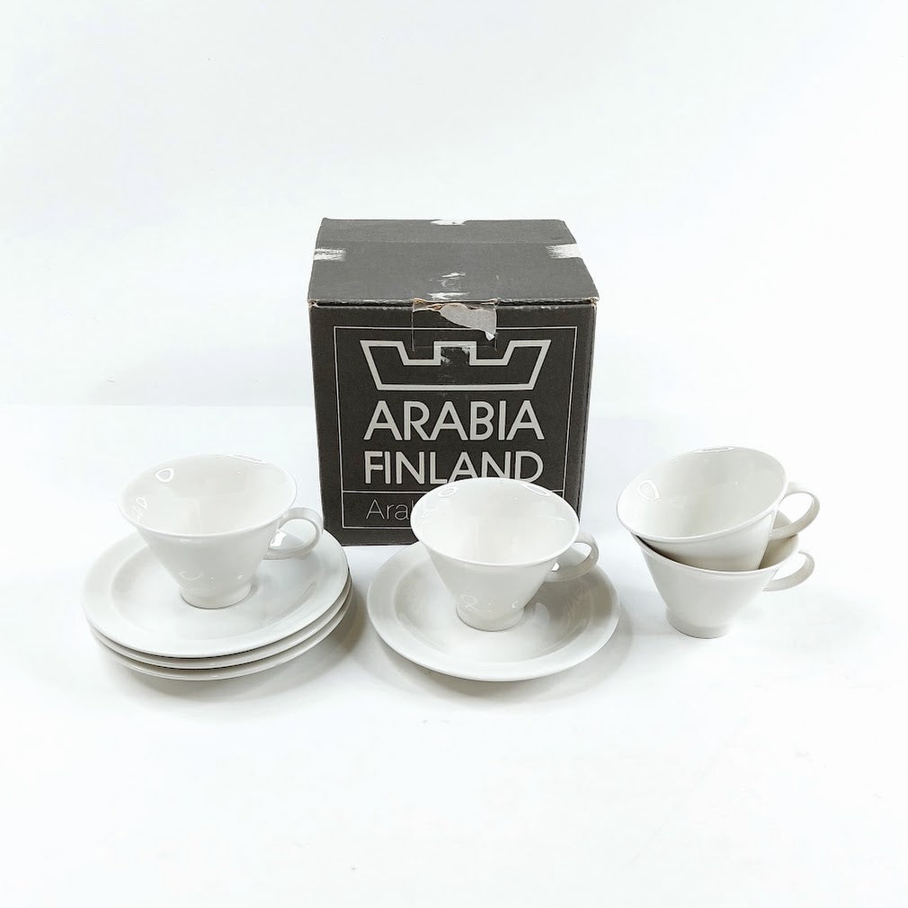 Arabia Harlekin mokkakuppisetti 8 osaa