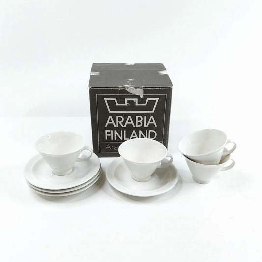 Arabia Harlekin mokkakuppisetti 8 osaa