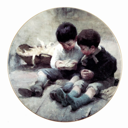 Arabia Helene Schjerfbeck Leikkivät lapset seinälautanen