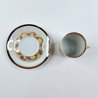 Arabia Iiris mokkakuppi ja lautanen 2 kpl