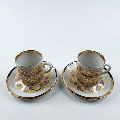 Arabia Iiris mokkakuppi ja lautanen 2 kpl