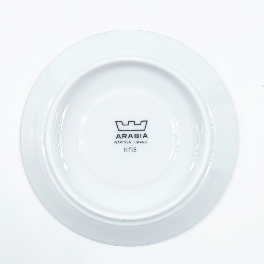 Arabia Iiris mokkakuppi ja lautanen 2 kpl