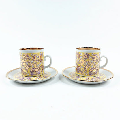 Arabia Iiris mokkakuppi ja lautanen 2 kpl