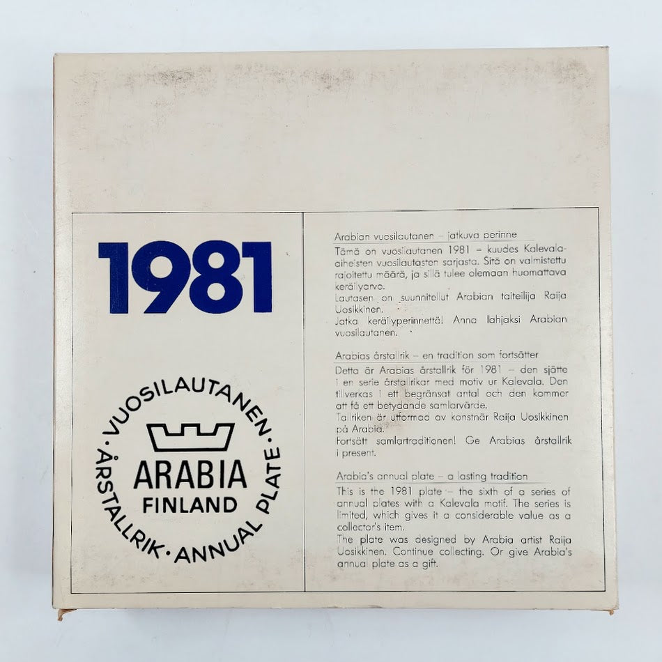 Arabia Kalevala vuosilautanen 1981