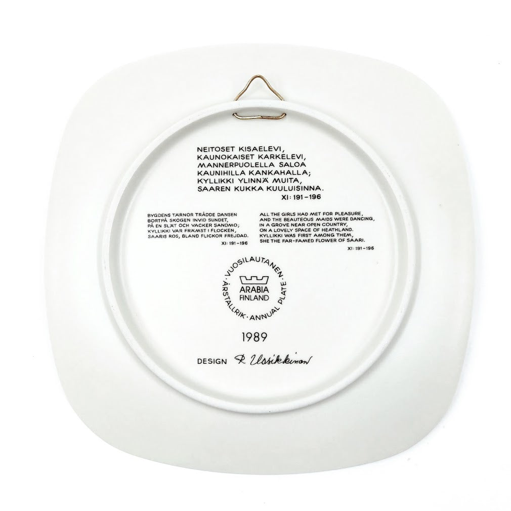 Arabia Kalevala vuosilautanen 1989
