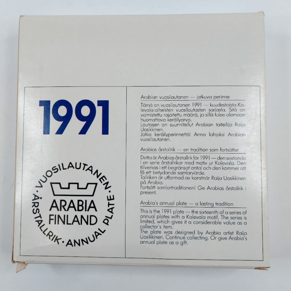 Arabia Kalevala vuosilautanen 1991