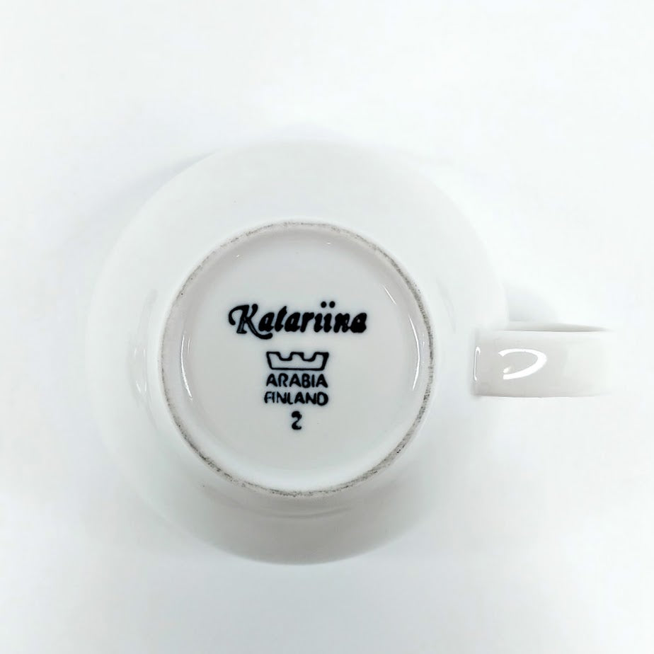 Arabia Katariina kahvikuppi ja tassi 2 kpl