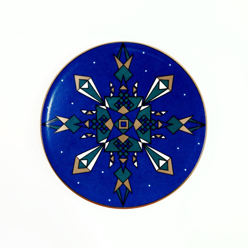 Arabia Lumihiutale seinälautanen 11,5 cm