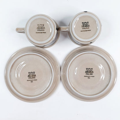 Arabia Ruija mokkakuppisetti 4 osaa