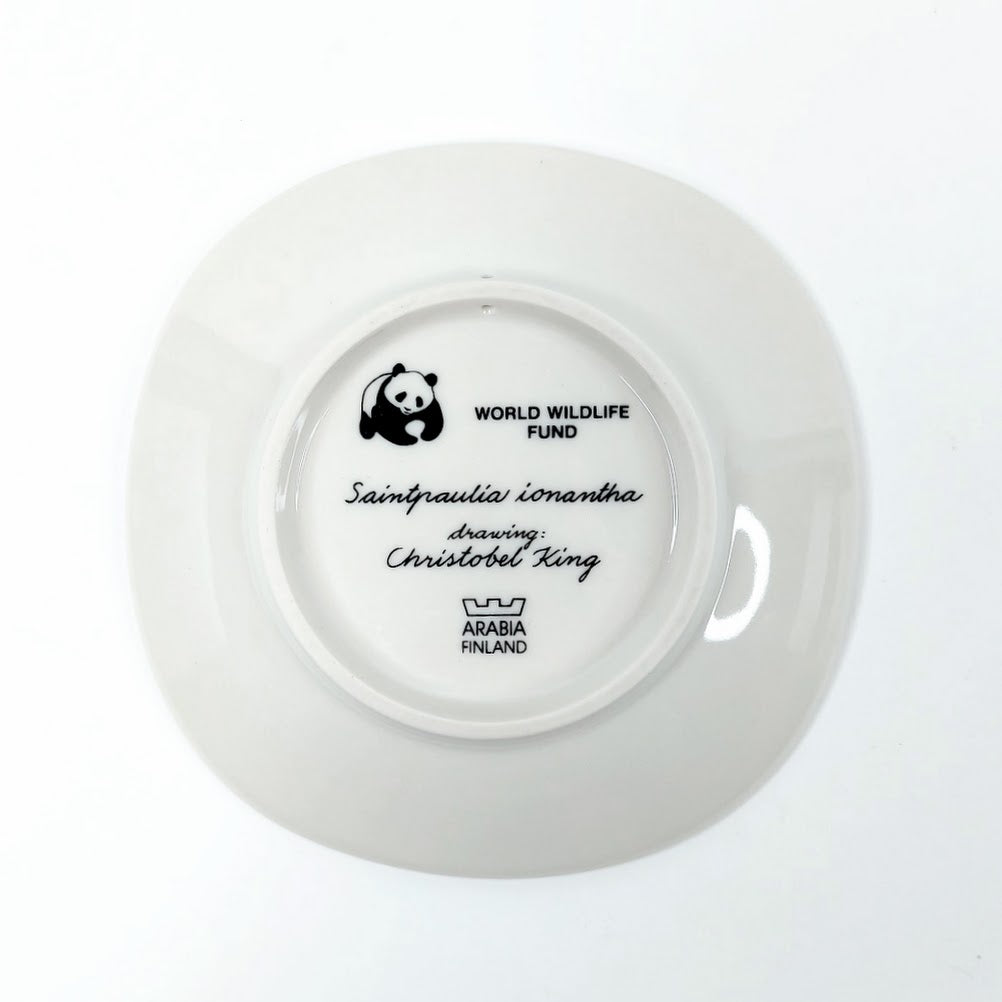 Arabia Saintpaulia ionantha seinälautanen