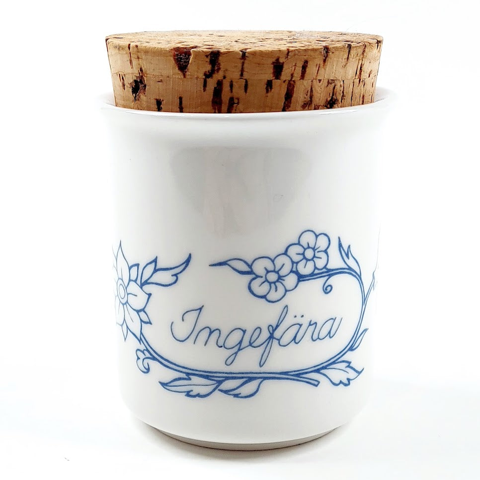 Arabia Sininen Keittiö ingefära purkki