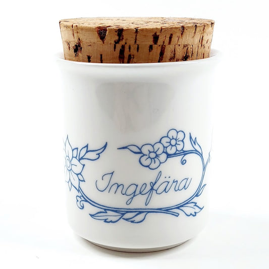 Arabia Sininen Keittiö ingefära purkki