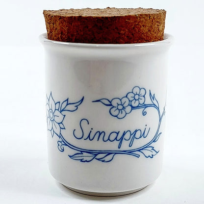 Arabia Sininen Keittiö sinappipurkki