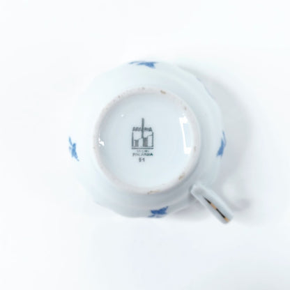 Arabia Sininen Ruusu kahvikuppisetti 4 osaa