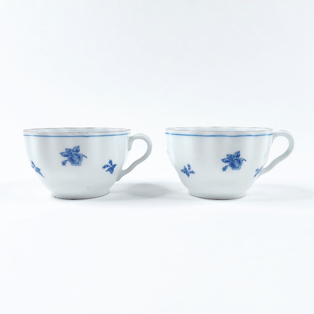 Arabia Sininen Ruusu kahvikuppisetti 4 osaa