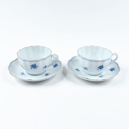 Arabia Sininen Ruusu kahvikuppisetti 4 osaa