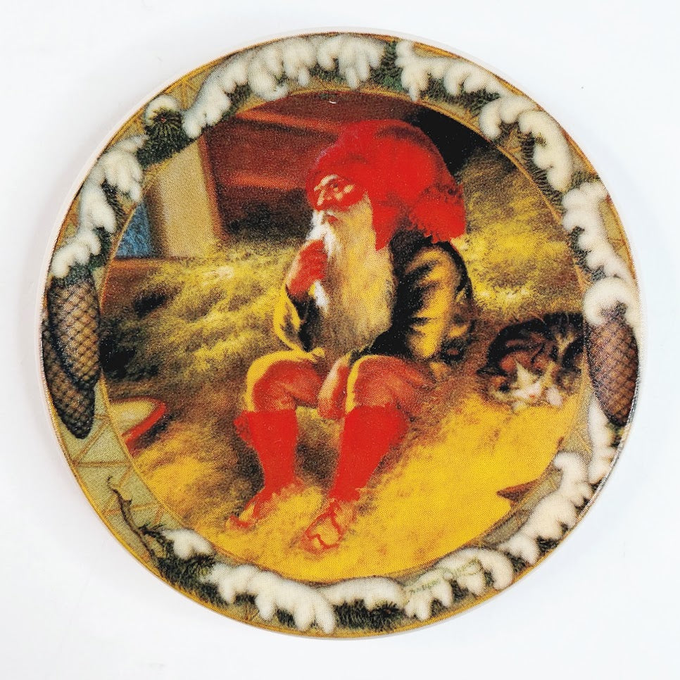 Arabia Tonttu ja Kissa seinälautanen