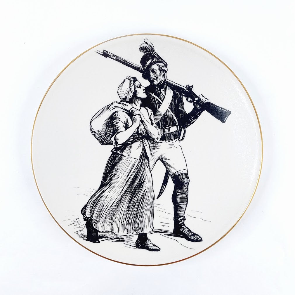 Arabia Vänrikki Stoolin tarinat Lotta Svärd seinälautanen