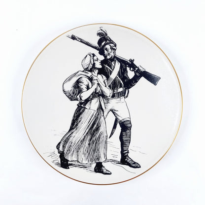 Arabia Vänrikki Stoolin tarinat Lotta Svärd seinälautanen