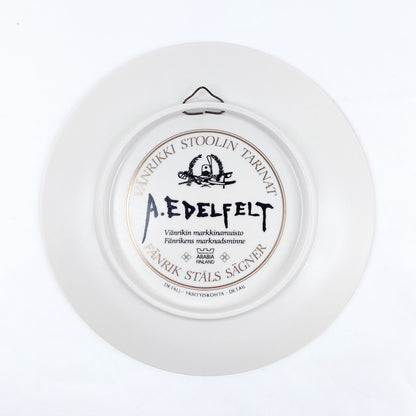 Arabia Vänrikki Stoolin tarinat Vänrikin markkinamuisto seinälautanen