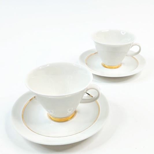 Arabia Harlekin Gold kahvikuppisetti 4 osaa