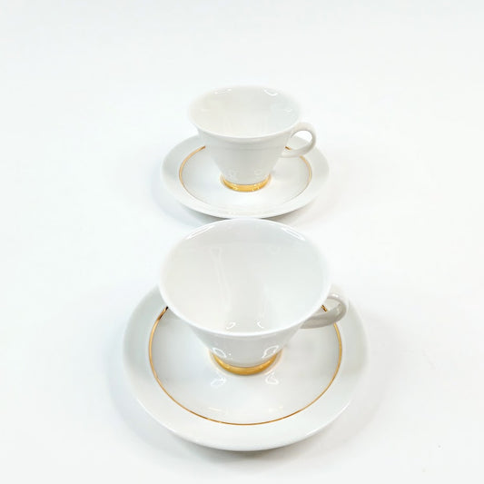 Arabia Harlekin Gold kahvikuppisetti 4 osaa