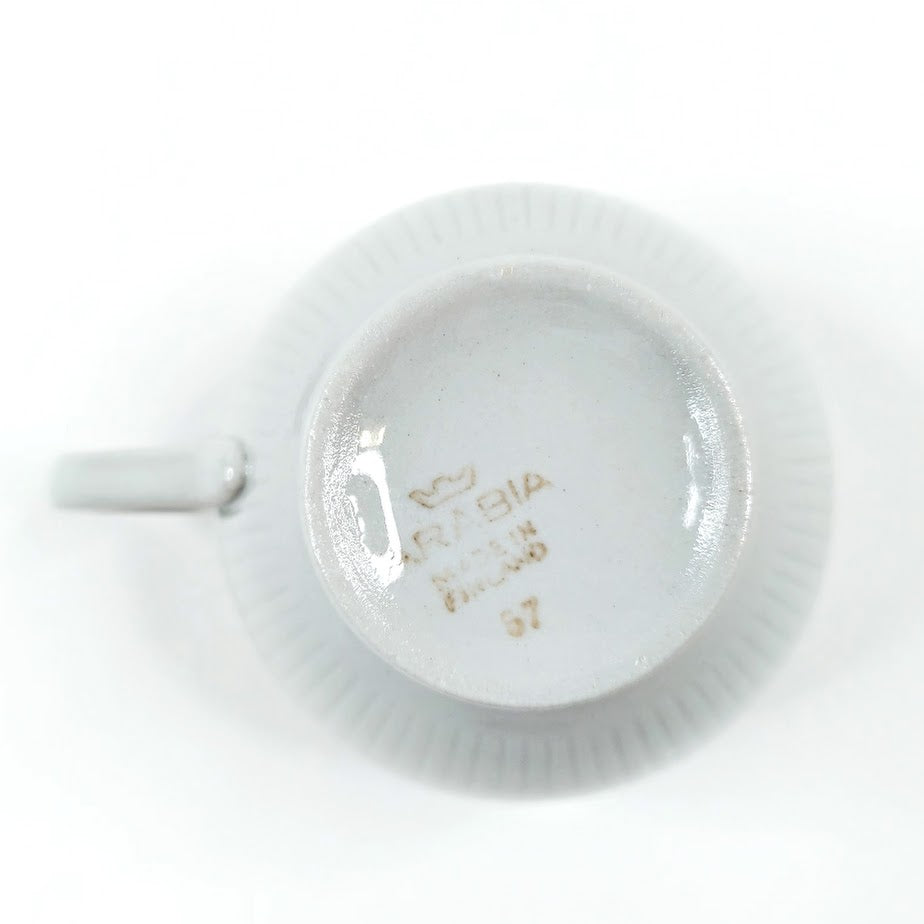 Arabia Sointu kahvikuppi ja asetti