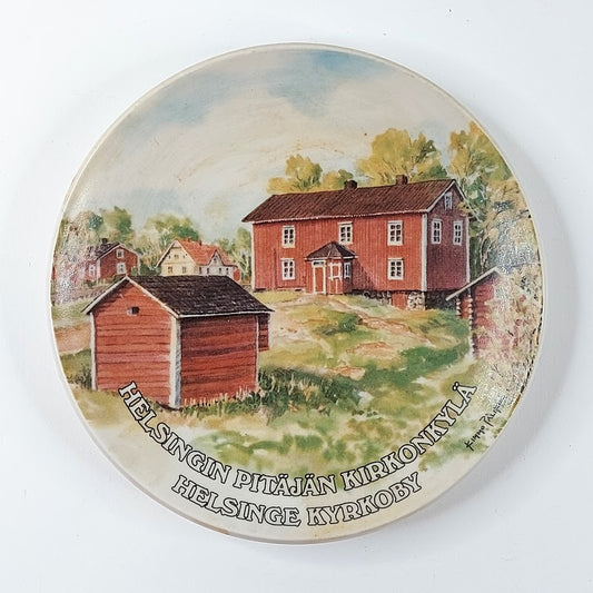 Arabia seinälautanen Helsingin pitäjän kirkonkylä 19.7 cm