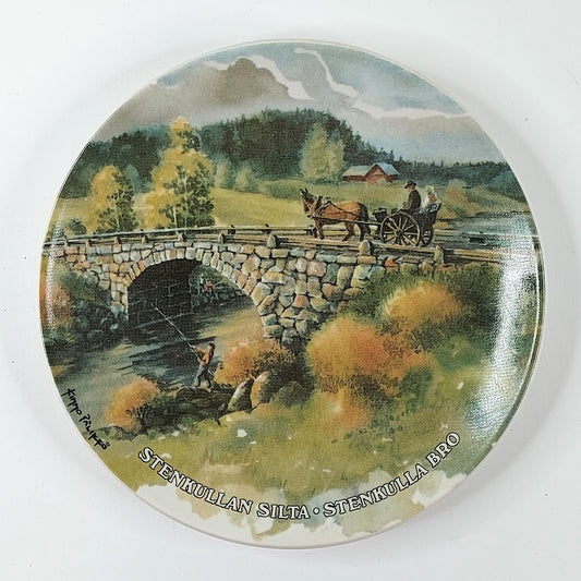 Arabia seinälautanen Stenkullan silta 19.7 cm