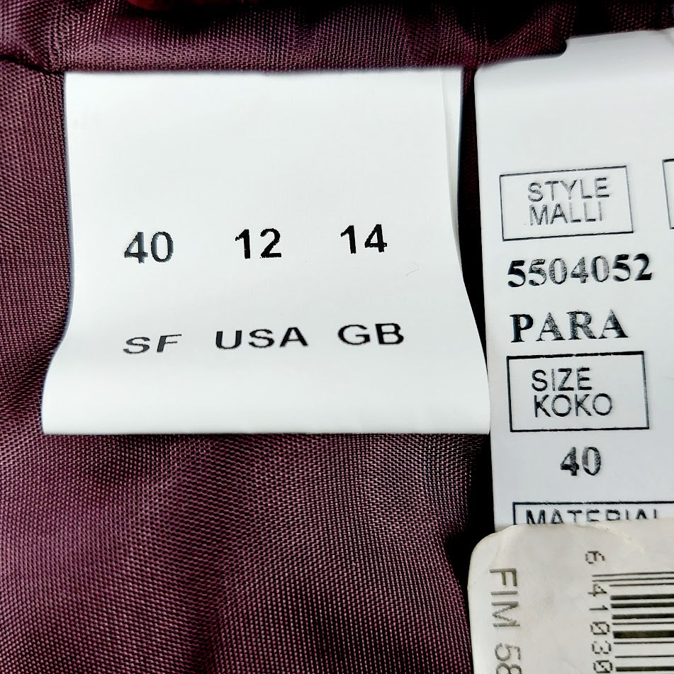 Avenue samettijakkupuku koko 40