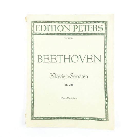 Edition Peters: Beethoven Klavier = Sonaten