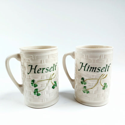 Belleek Pottery Himself ja Herself mukit
