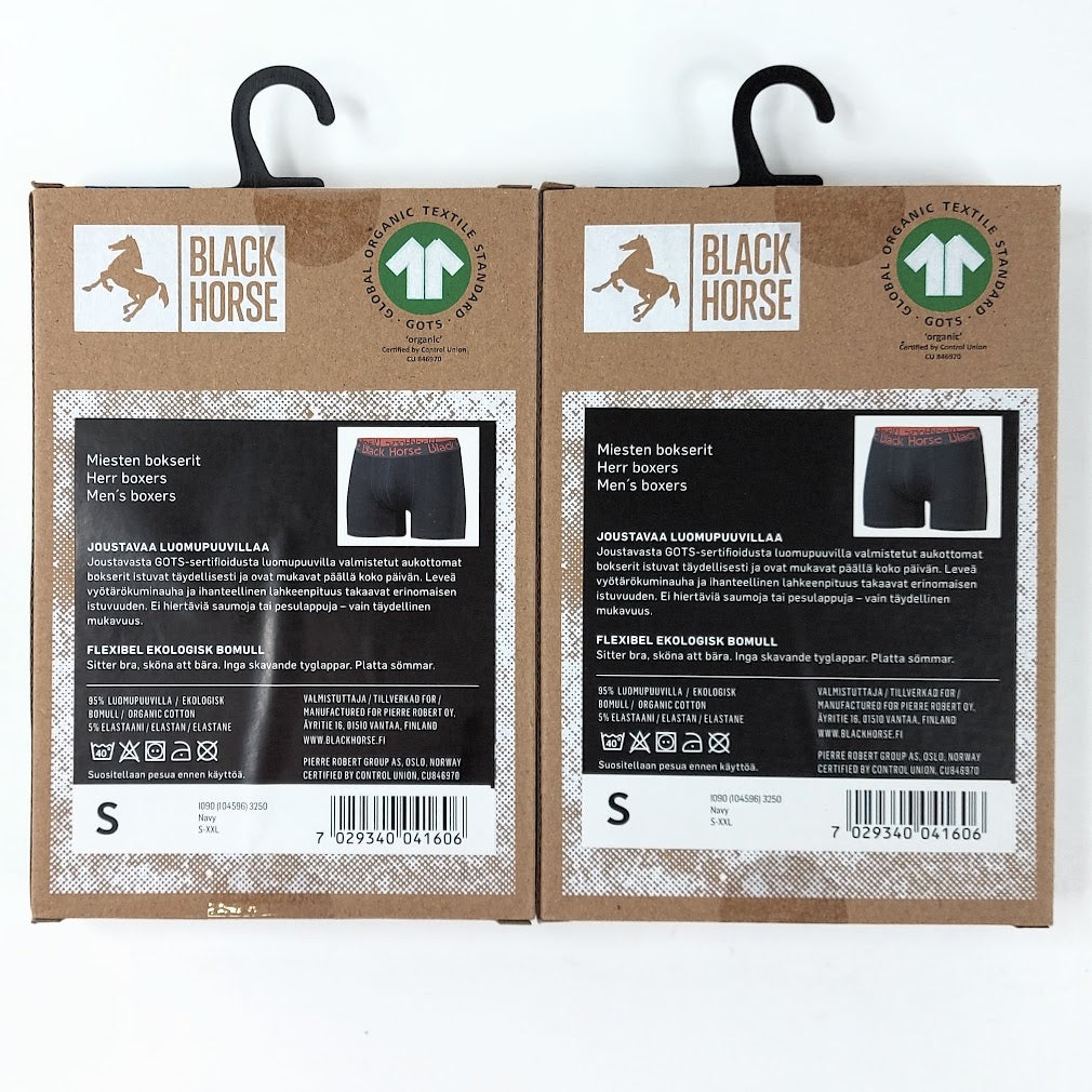 Black Horse miesten bokserit koko S 2 kpl