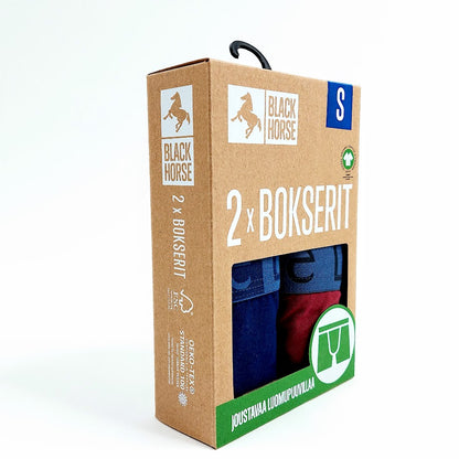 Black Horse bokserit 2-pack koko S