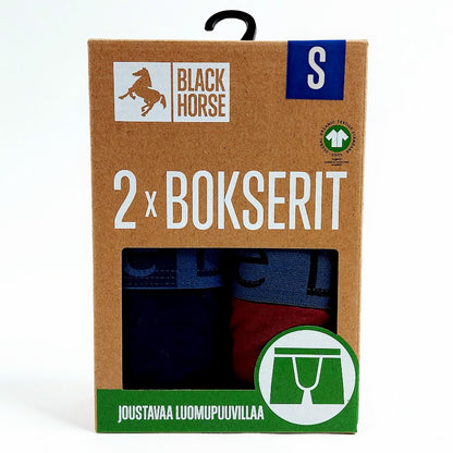 Black Horse bokserit 2-pack koko S