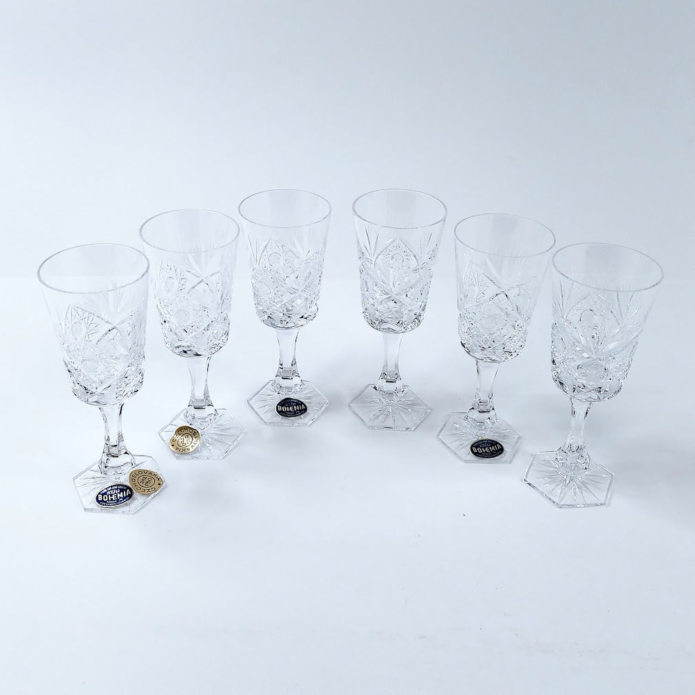 Bohemia kristalli liköörilasi 6 kpl
