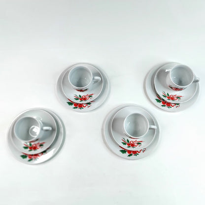 Karlowarsky porcelan - Bohemia kahvikuppisetti 12 osaa